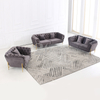 Sofá de tecido Chesterfield de luxo para sala de estar