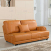 Sofá de couro marfim com design europeu da sala de estar