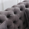 Sofá de tecido Chesterfield de luxo para sala de estar
