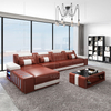 Sofá secional estilo americano em forma de L para sala de estar