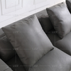 Sofá confortável de couro para sala de estar