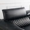 Sofá de couro contemporâneo exclusivo para sala de estar