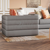 Sofá de couro moderno para sala de estar