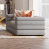Sofá de couro moderno para sala de estar