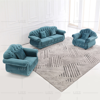 Sofá confortável Chesterfield para sala de estar exclusivo