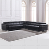 Sofá de couro clássico para sala de estar